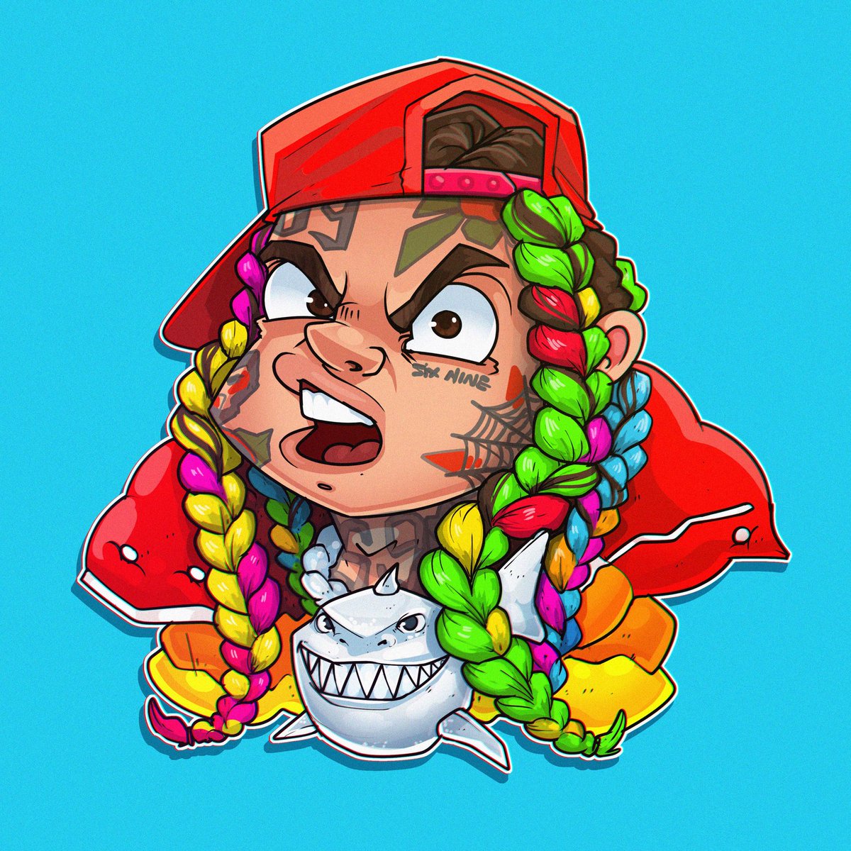 SamJonesArt's tweet photo. The final piece! 🦈 https://t.co/RJWPkIIZMN