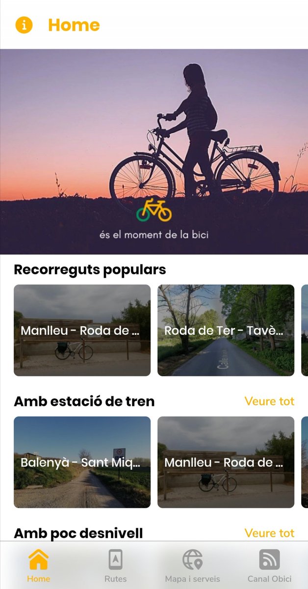 OsonaBici's tweet photo. 📢 Activem l'app d'Osona amb Bici!! 
👉 https://t.co/02V2K8Uh2Q

+ Mobilitat sostenible
+ Turisme local responsable

Esperem que us agradi. Volem rebre el vostre feedback! 🎉 #Osona #Bicicat #BiciBcn #AraBici https://t.co/MJBWptOJHR