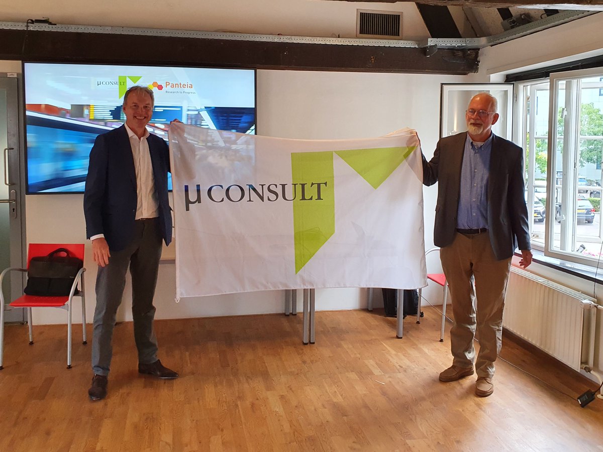 Panteia's tweet photo. Met veel plezier en trots delen #Panteia en MuConsult dat zij hun krachten gaan bundelen. Door verregaande samenwerking willen Panteia en MuConsult beter gebruikmaken van de kennis en expertise rondom de thema’s mobiliteit en transport. Lees hier meer:  https://t.co/A5lyMB4pSs https://t.co/dBlodkhDBV