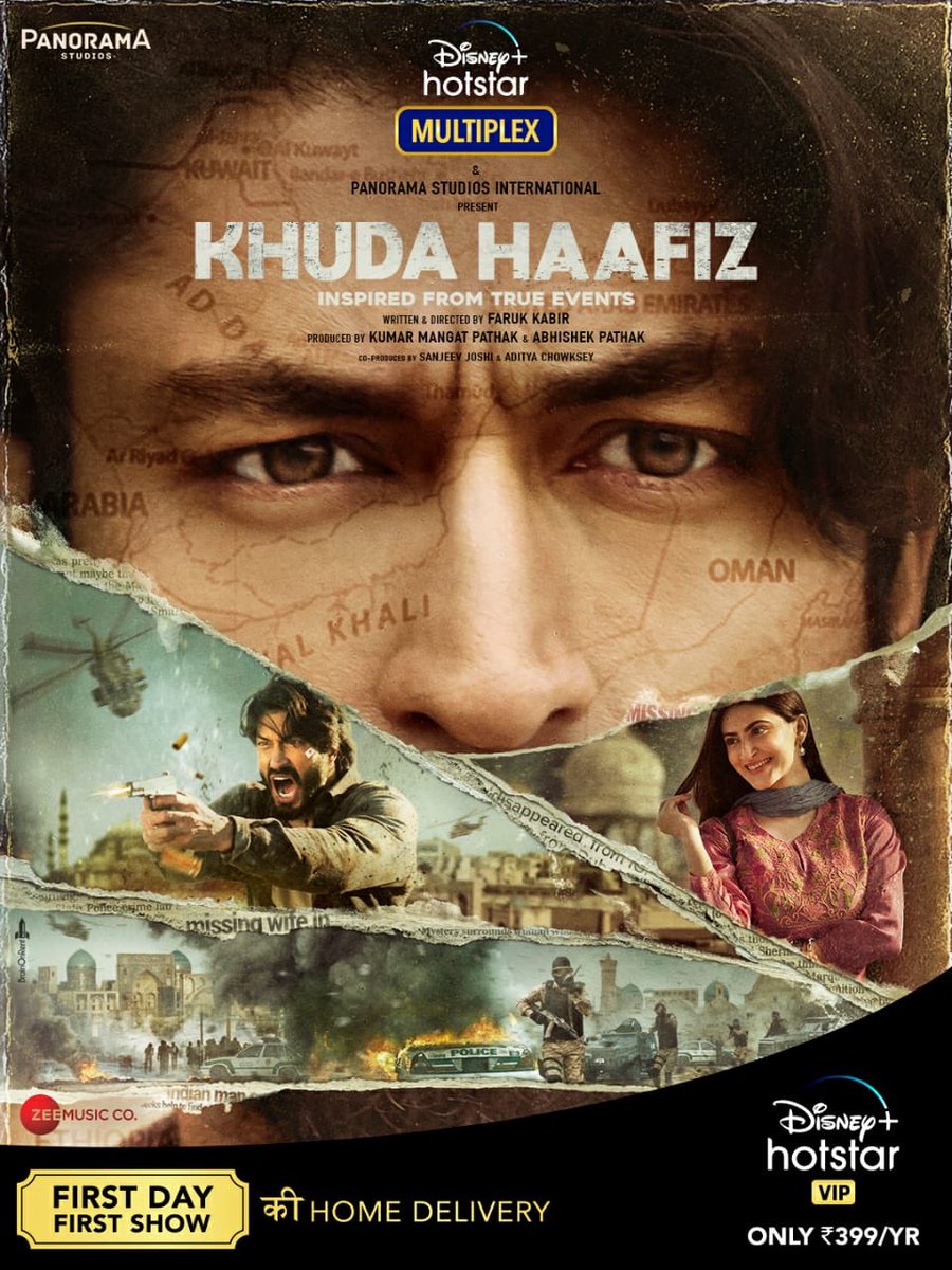 saumyachandel's tweet photo. @VidyutJammwal — the first look poster of #KhudaHaafiz is pretty intriguing.. best of luck for the film @ShivaleekaO 🤗 https://t.co/4sN0mGwDWN