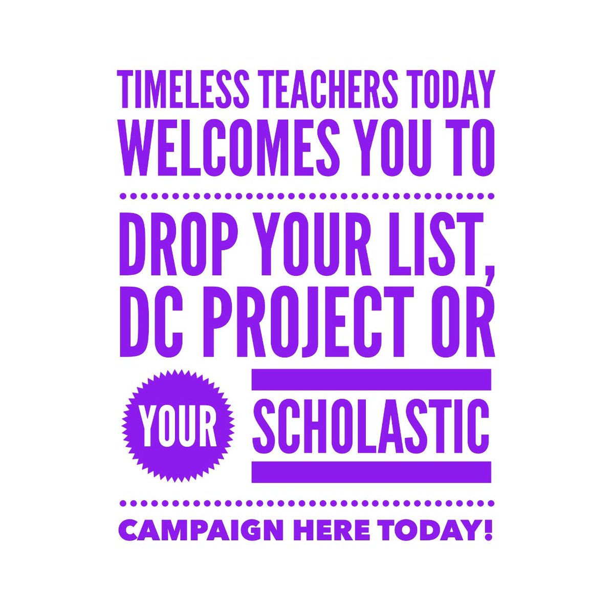 Timeless Teachers Today tweet media