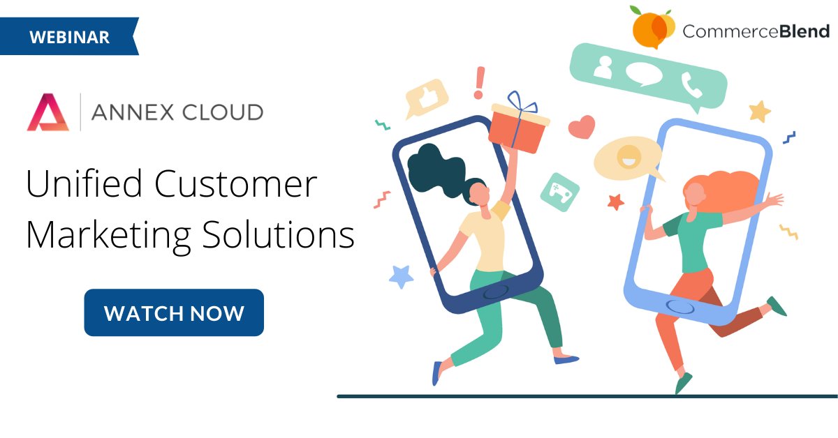 CommerceBlend's tweet photo. Join leading brands and retailers to engage customers

Watch our recently hosted ‘Lunch &amp; Learn’ session as we engage with experts from the Annex Cloud team. Annex Cloud. @AnnexCloud 

Watch Now: https://t.co/wRI9h5lkF7 https://t.co/a6jOqHdFzH