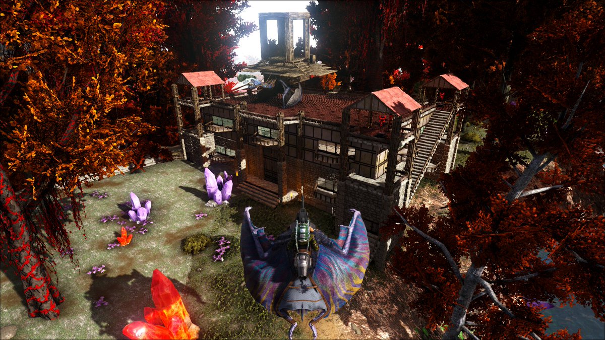 Tabbit Ark Pve クリスタルアイルズのブリーディング施設完成 ブリーディング施設は基本的に豆腐が使いやすいので 豆腐に情報量を足す方向でデザインしてみた 後は拠点まわりを壁で囲ったら一旦全体は完成かな Playark