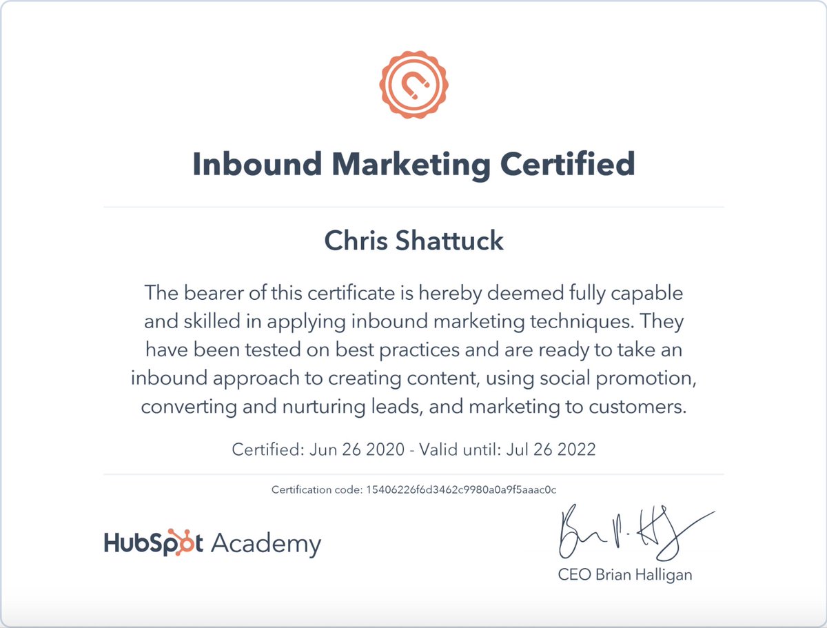 In January, @AR__PR  challenged the entire company to become @HubSpot #InboundMarketing Certified by July. With a global pandemic in between, I finally did it, and I'm excited to apply these lessons with clients in Q3. #FutureofPR #TechPR