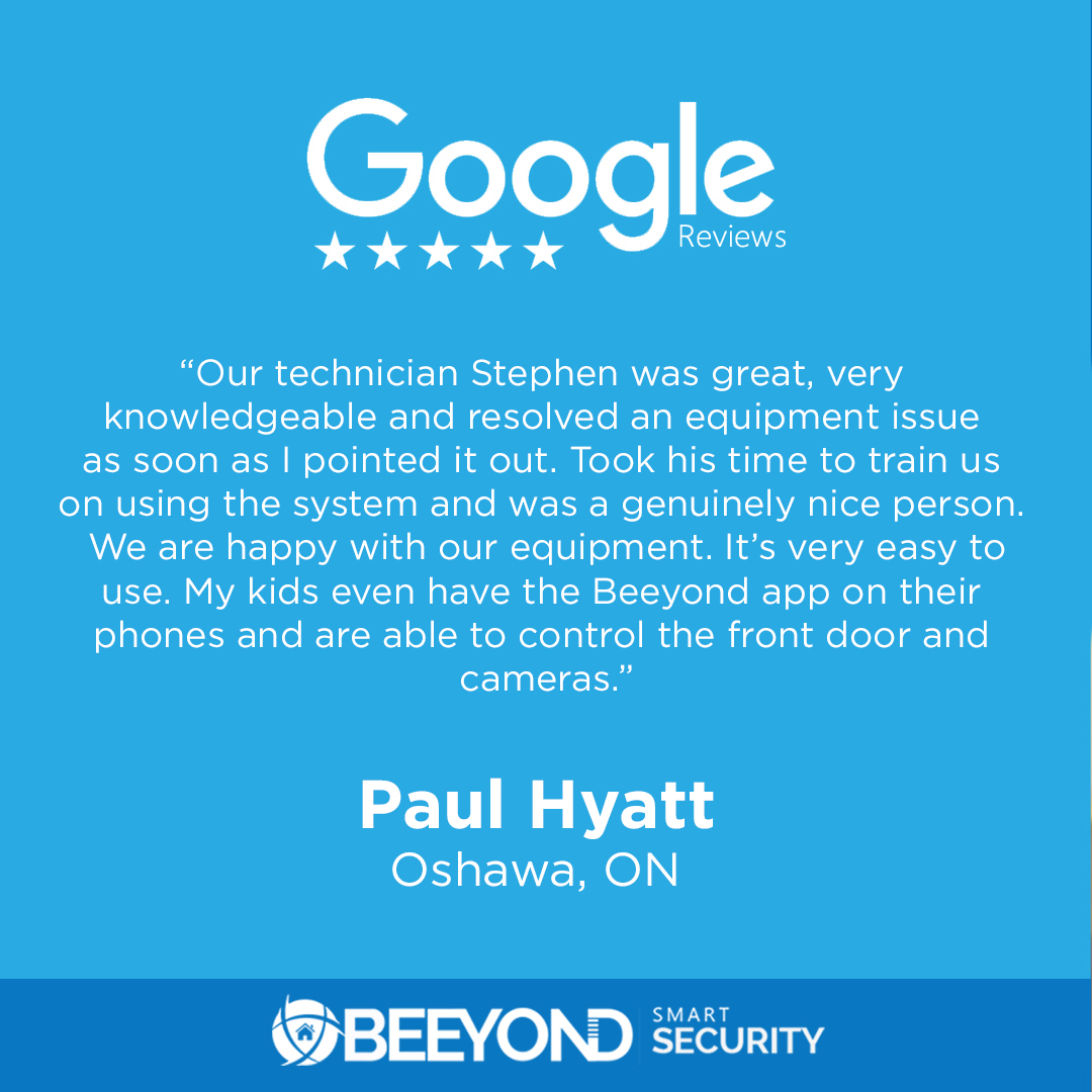 BeeyondSecurity's tweet image. Thank you Paul for choosing Beeyond Security.
.
.
#Review #5Star #HomeSecurity #SmartHome #AlarmSystem #BeeyondSecurity