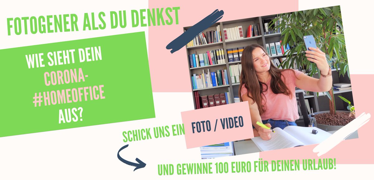 An alle #Azubis: Wie sieht denn im Moment dein Arbeitsalltag aus? Bist du im #Büro oder doch noch im #HomeOffice? Schicke uns zwei Sätze, ein cooles #Foto oder besser noch: Ein #Video und gewinne einen Gutschein im Wert von 100 Euro für deinen #Urlaub! ->
bit.ly/3i9tJUu