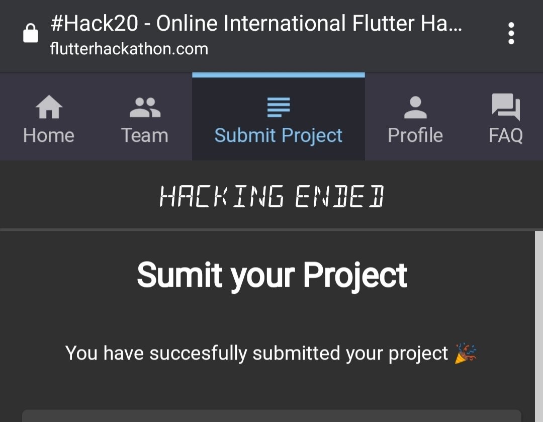 anfel_fullah's tweet image. Successfully completed Flutter #Hack20 hackathon ...
It was an eventful weekend 🥳✌️
Great thanks to my #codeForFun team members 💪