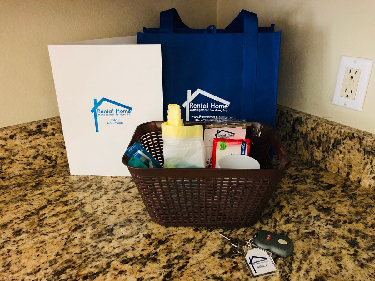 RentHomeFL's tweet photo. Don't worry!  If you need to do a no contact move in we will leave your move in goody basket at the property for you so you don't miss out! https://t.co/HGQ8iimG74