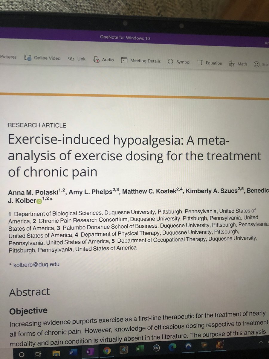 Has anyone ever scolded your PoC: “you need to calm the pain down before you can expect a patient to exercise!” This just never made sense to me, as even before PT school I would run to help a stiff neck, or lift to cure a sore knee. This article fits my biases  #wisethoughts