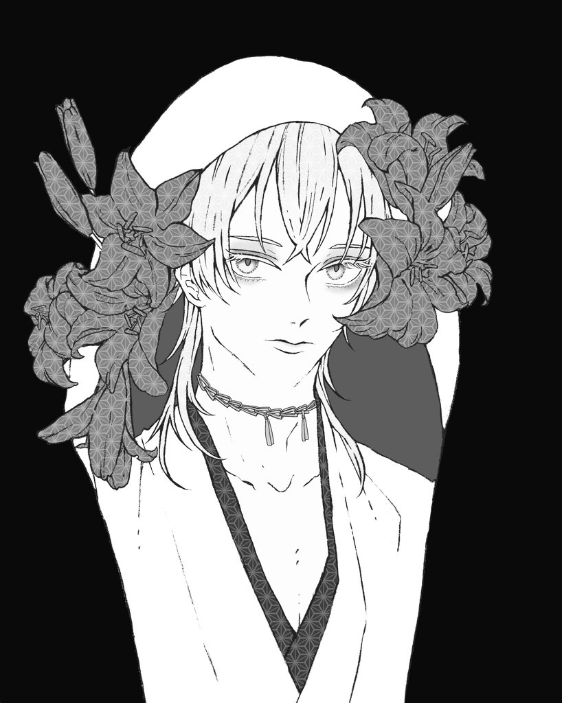 そう?どう?
#描いた絵をモノクロにしていくとかっこいい 