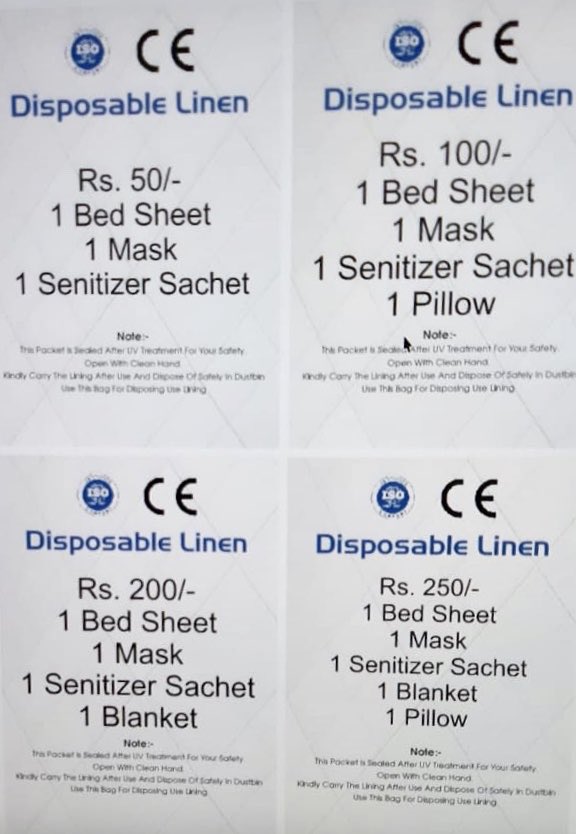 AadharRaj's tweet photo. Disposable linen kiosk started at Patna Jn, Danapur Division (ECR) for travelling needs of the passengers. Non-woven bed-sheet, inflatable pillow, comforter(blanket) in packs for rs 50 to 250 with complimentary 3ply mask &amp; sanitiser sachet. 4 more kiosks at PPTA, RJPB &amp; DNR, PNBE https://t.co/B42rOcG61E