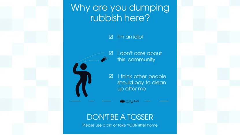 Well done <a href="/bathnes/">Bath & North East Somerset Council</a> Council for their new slogan: DON'T BE A TOSSER