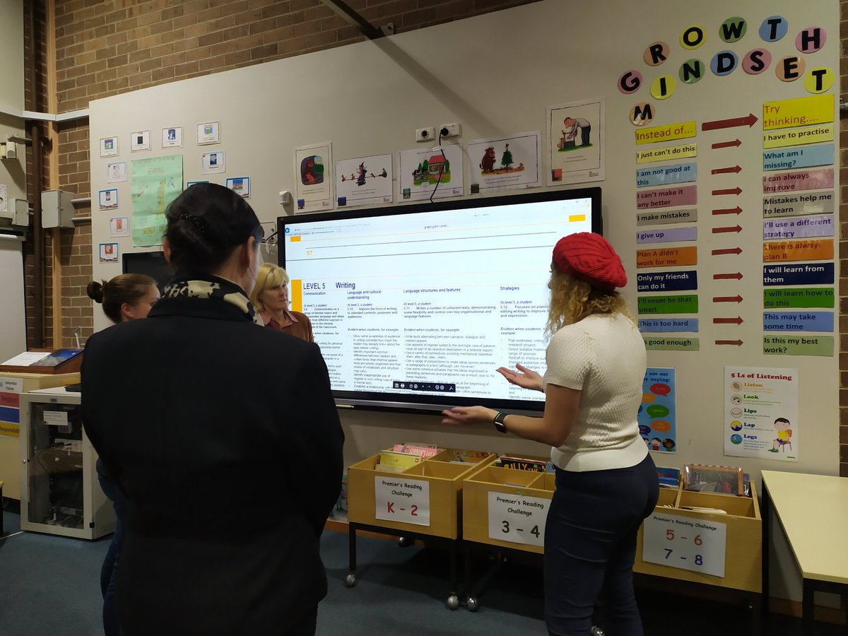 thewoni's tweet photo. Using the EALD progressions to moderate student work samples across @LakembaPS and @BelmoreSouthPS. Mastery experiences, deep knowledge of one another's work, meaningful collaboration and teacher empowerment. https://t.co/ZHS5nN61RX