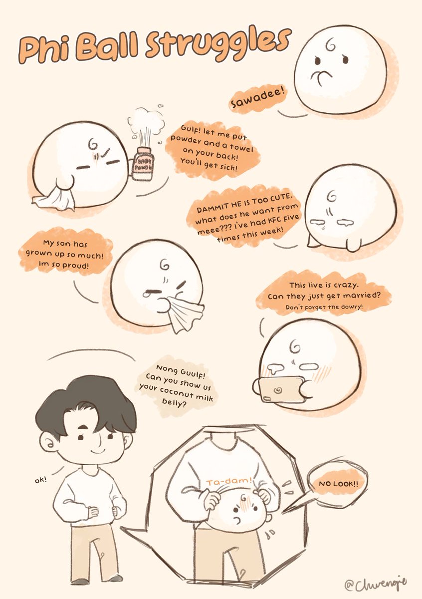 Chwengie's tweet photo. Hello P'Balls! pick your struggle!
#Phiphiball
#PBall   
#GulfKanawut
#WanjaiFanart https://t.co/i7U6KO6kdU