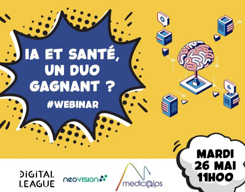 Digitaleague's tweet image. [Replay] 🔴 IA &amp;amp; Santé : un duo gagnant ?

- qu&apos;est-ce que l&apos;IA
- spécificités (sécurité des données, certification, initiatives publiques…)
- dernières applications concrètes de l’IA au domaine de la santé
@NeovisionSAS @medicalps
@auvergnerhalpes

bit.ly/2VnDBQP