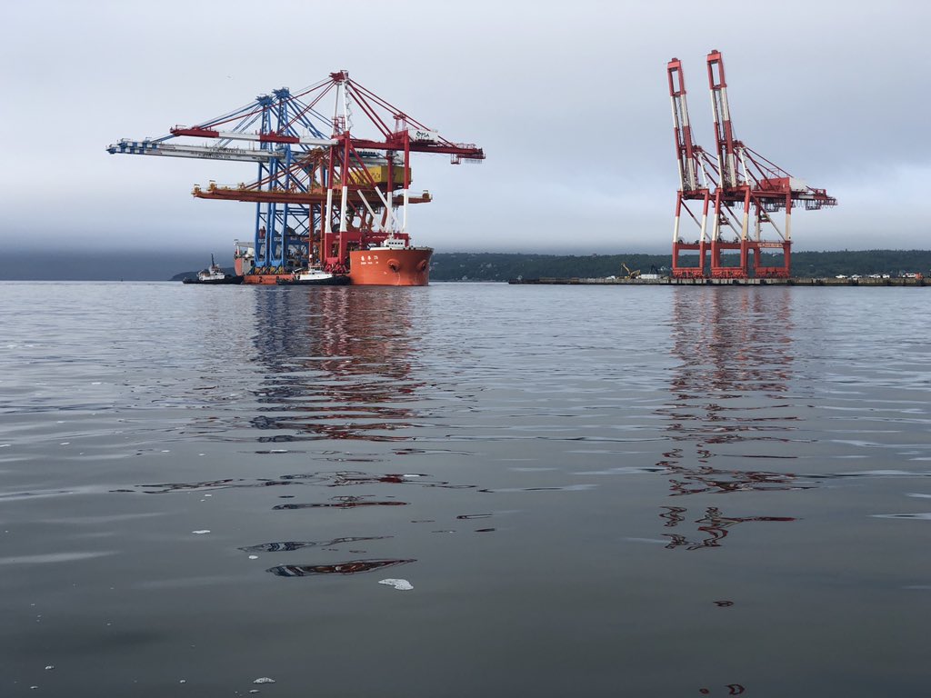 New crane arriving in Halifax.