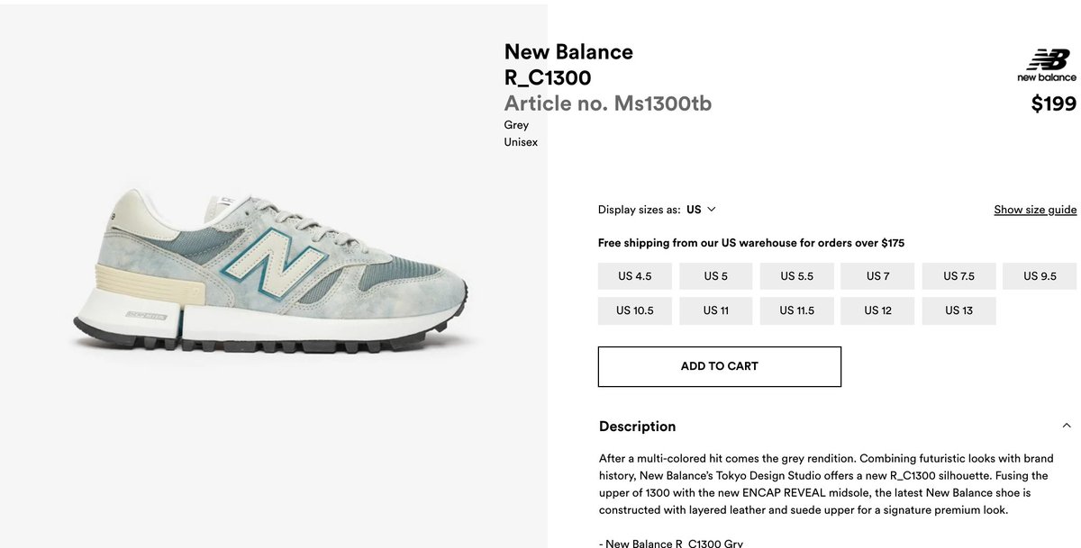 new balance r_c1300 grey
