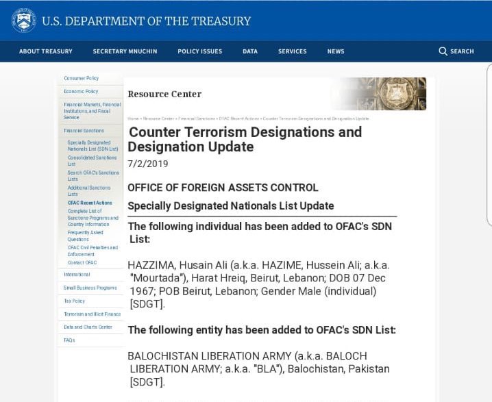 Incidentally, the fact that  #BLA is part of a larger conglomerate of terrorist groups named BRAS, with coordination, cooperation & mutual exchange of funds, arms & manpower helps bring all these outfits under the umbrella of terror designation./69
