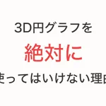 3D円グラフは絶対に使ってはいけない？!納得の理由がこちら!