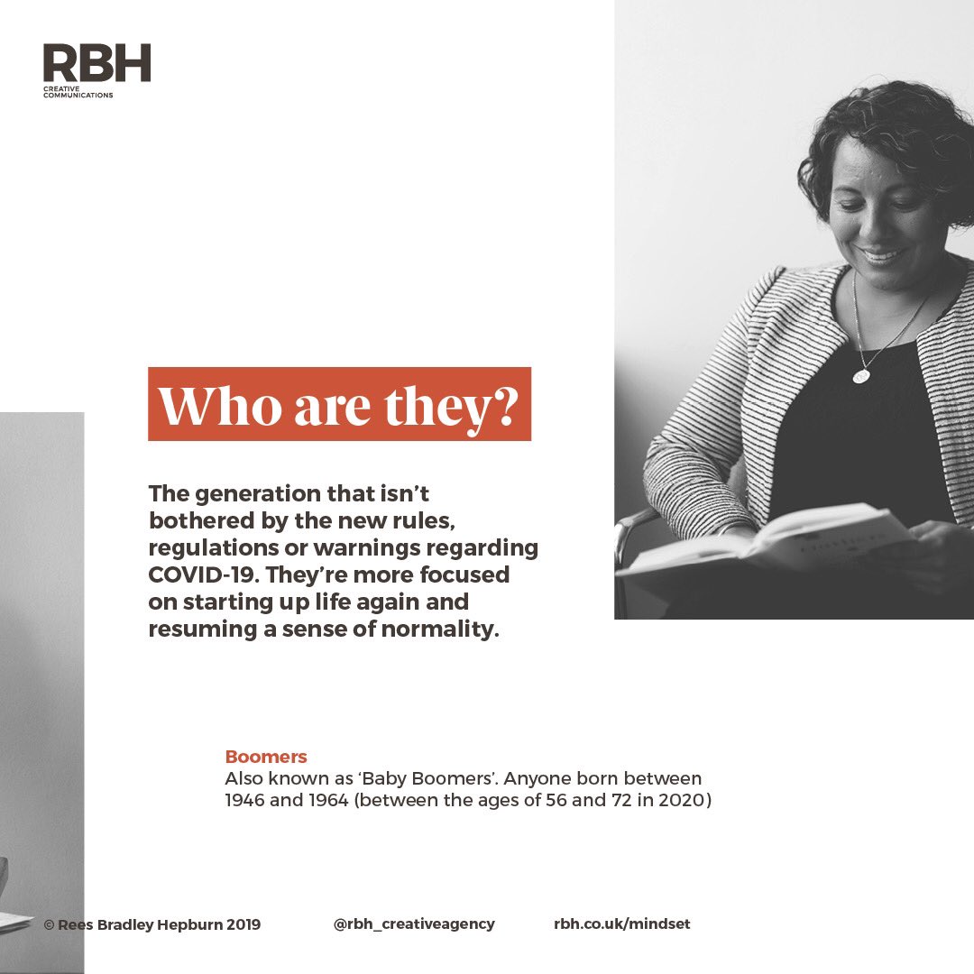 RBH_Agency's tweet photo. You’ve probably heard the phrase ‘ok boomer’ floating about on social media. But don’t be fooled. Belligerent Boomers are a key audience that have emerged from the COVID-19 pandemic. Read our full report here: https://t.co/APgshgTmRj #rbhmindset https://t.co/vTk1lBB4z8