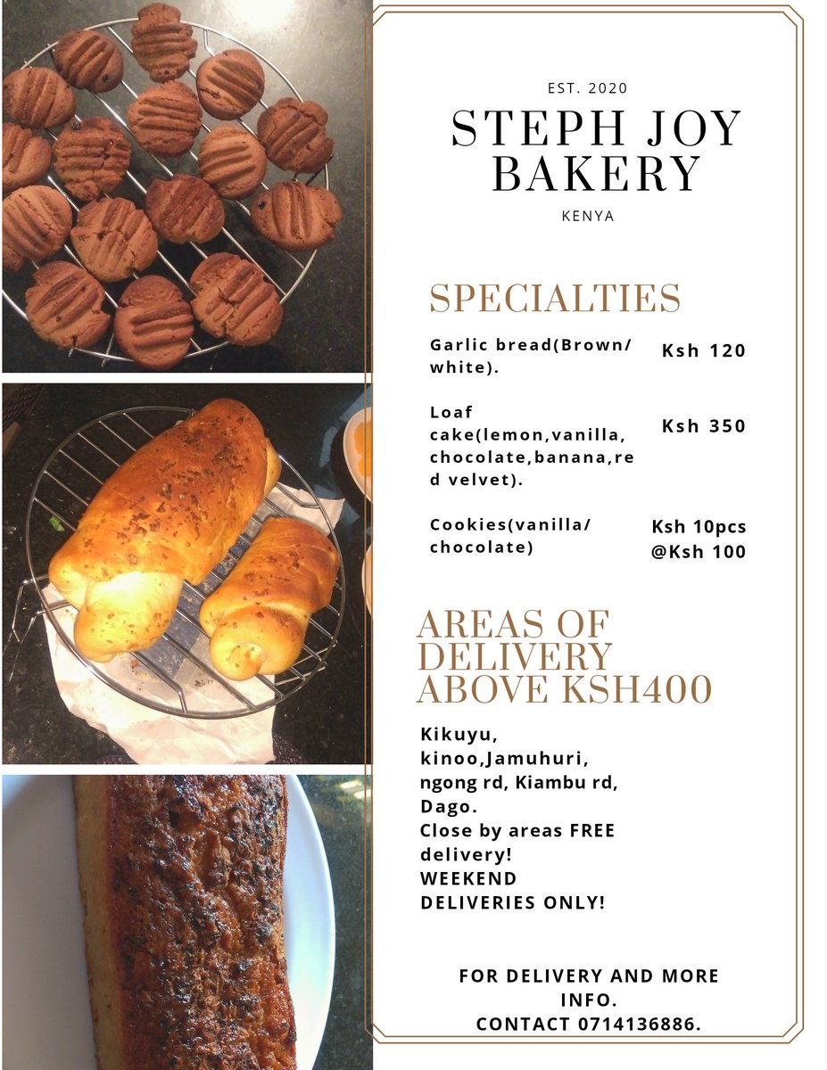 sjshesh's tweet photo. Free cookies this week for all orders.😜😃😋 delivery fee ranges from 100-200ksh. Make your order for weekend delivery this week https://t.co/c1sCousURl
