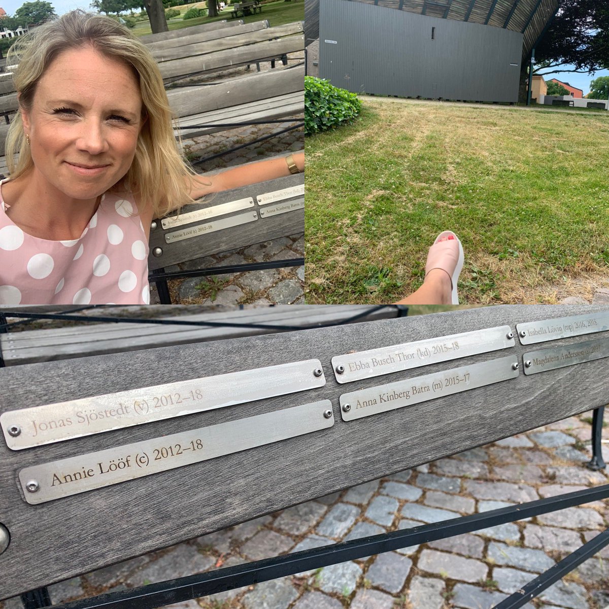 I gott andligt sällskap vid scenen i #Almedalen #hjartaalmedalen