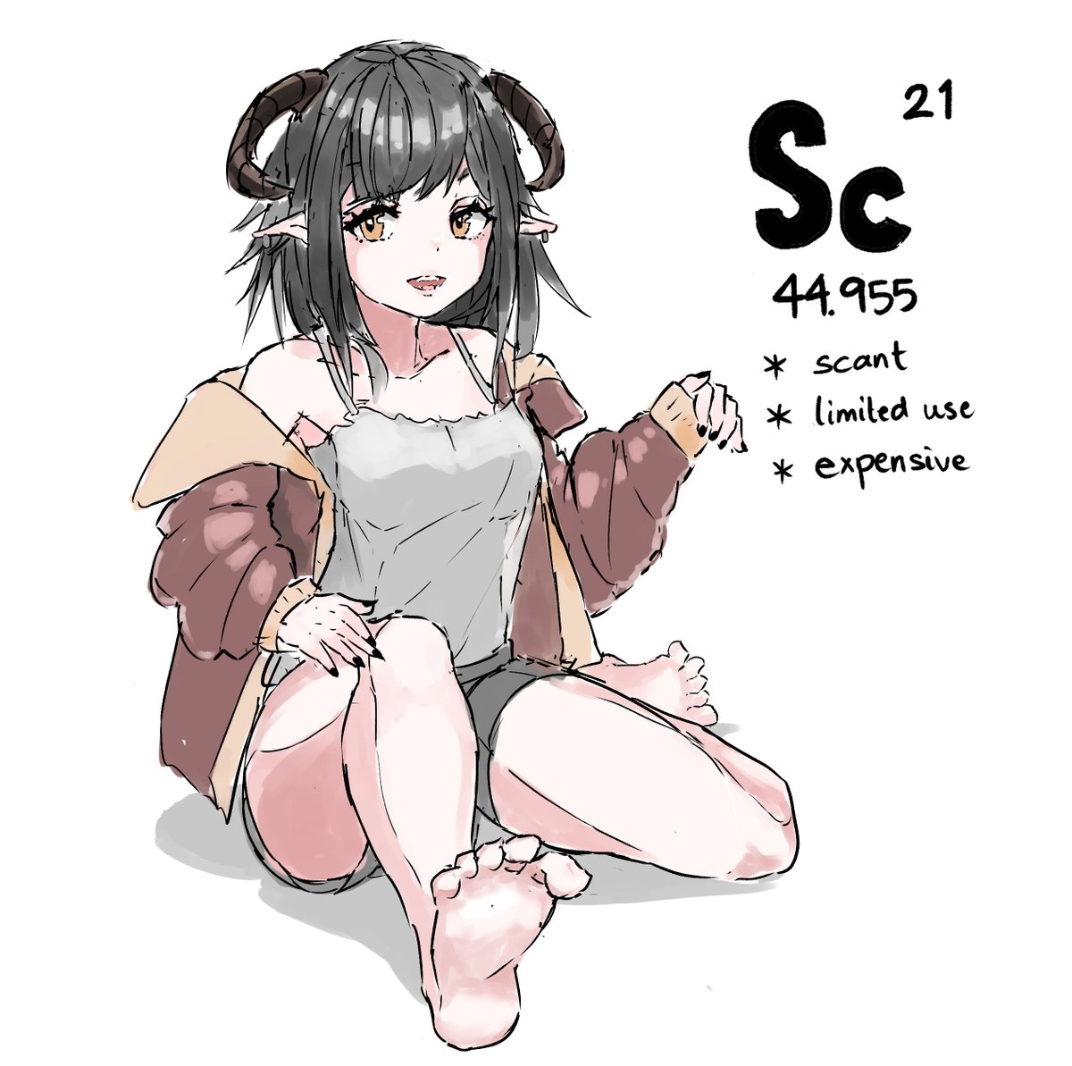 been long since i did this but Here's Scandium:* scant* limited use* expensive #oneelementperworkout