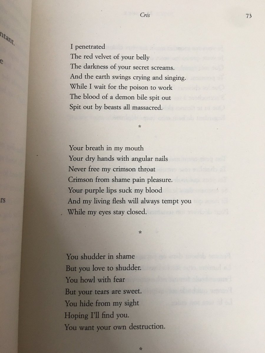 Joyce Mansour brought new energy to post-WW2 Surrealism. Her poetry often centres on her own body, as a disorientating landscape of signs and meanings.