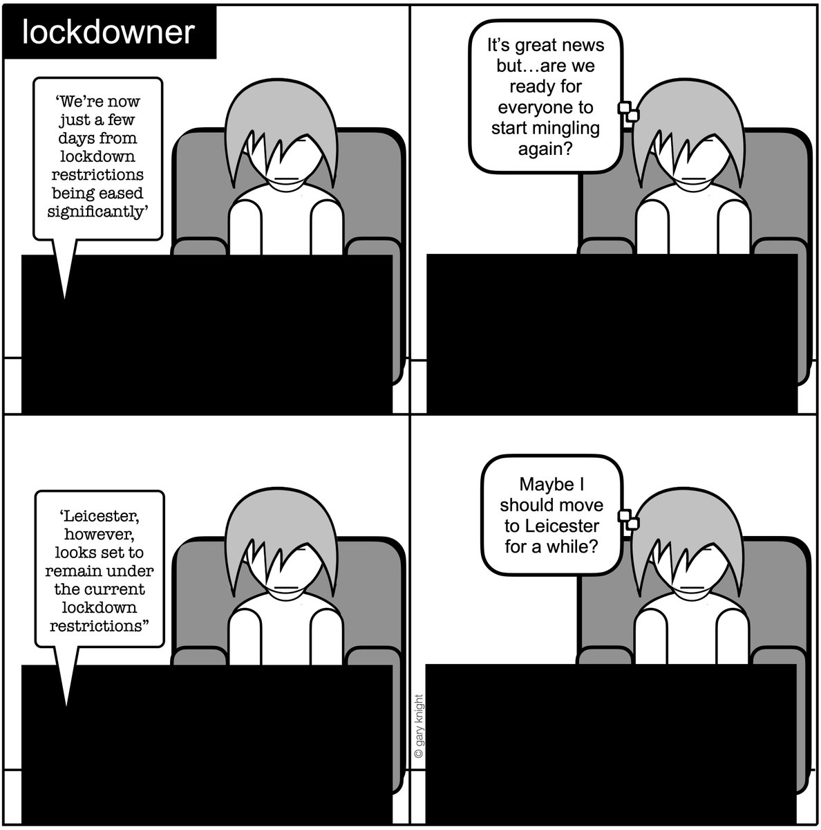 garylebone's tweet photo. Stay Alert and take care, Leicester.
#lockdowner #lockdown #lockdownlife #coronavirusuk #lockdownuk #comics #comicstrips #covid19 #Covid19UK #QuarantineLife #ComicsForQuarantine #humour #cartoons #comedy #news #StayAlert #leicester @KevinHewick @leicslive https://t.co/36g9xUfd3i