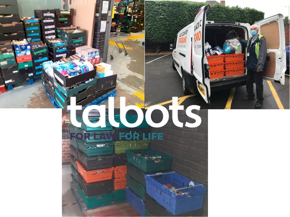 bcfoodbank's tweet photo. Thankyou to Talbots Law, Dudley and Halesowen, for your second donation to help with shortages #BCFB #TalbotsLaw https://t.co/TkKkze1lfA