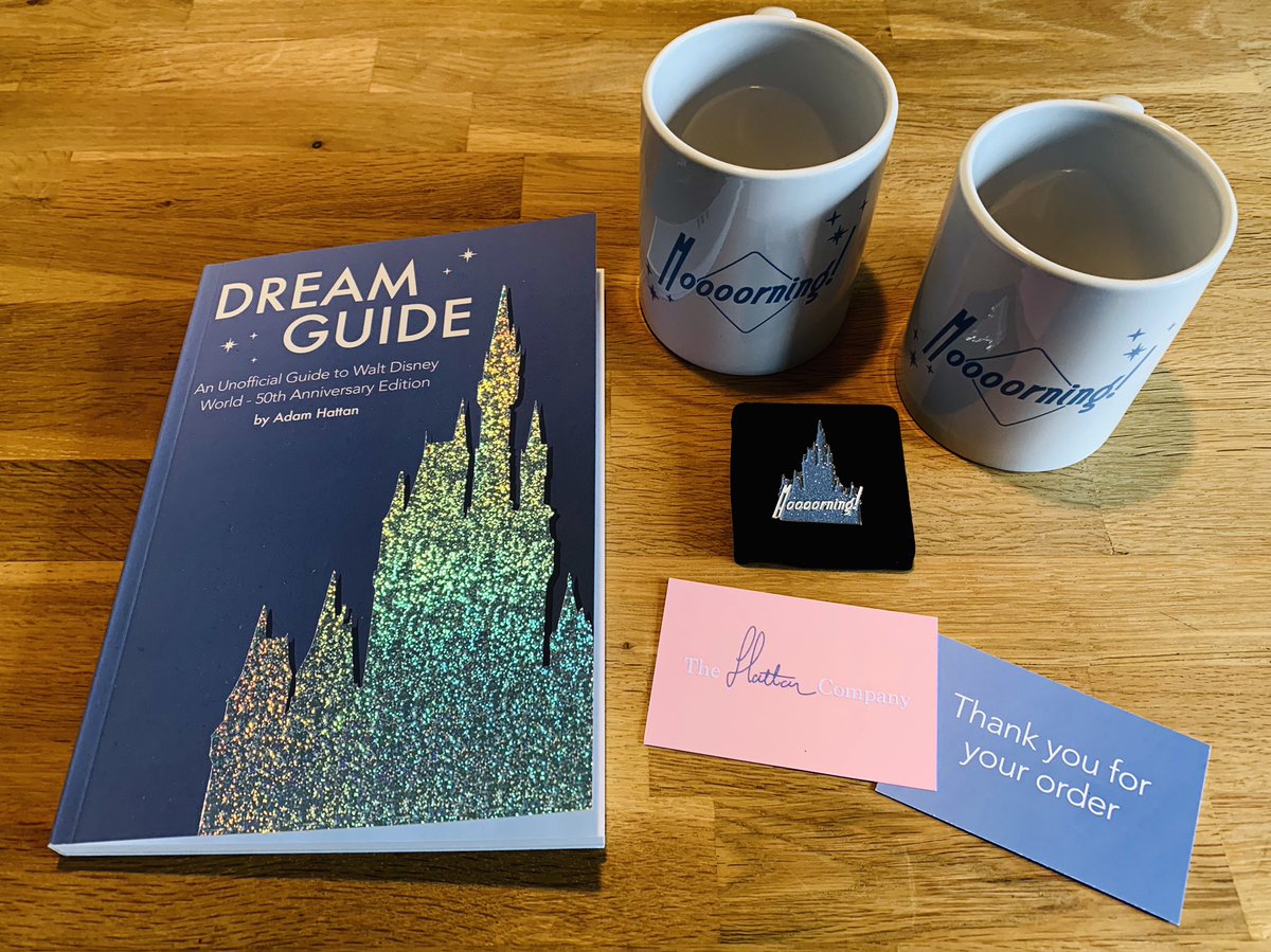 DeanoNewman's tweet photo. Thank you @adamhattan, who says Mondays are dull! I’ve just received my new Moooorning! mugs and matching sparkly pin to go with my Dreamguide and T-shirt. #HappyBoy @oohgaryc https://t.co/m7KTtOiWgI