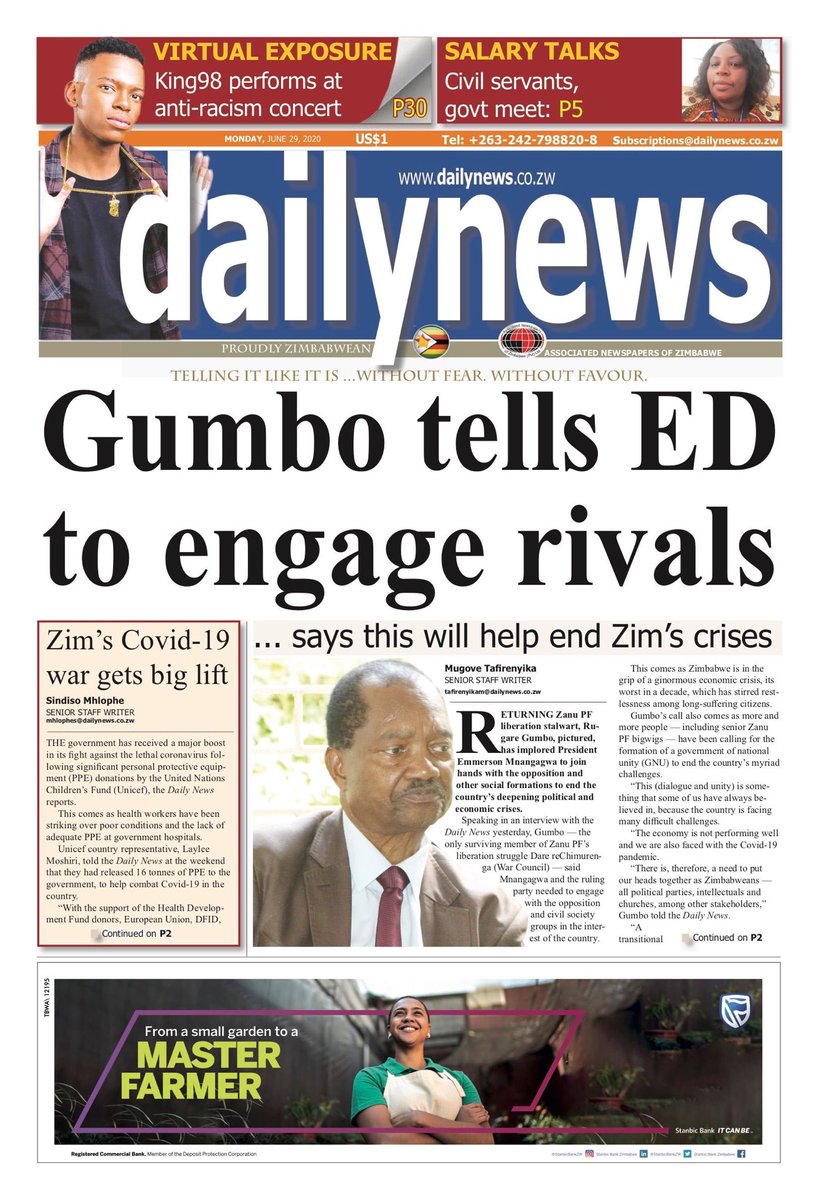 5) it’s unacceptable that this is the standard of our newspapers.It doesn’t take a million dollars or a rocket scientist to move with the times and to change our newspapers for the better. Is there anyone who disagrees with me?