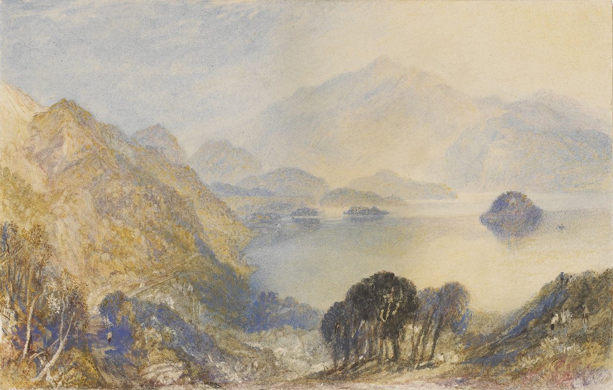 These atmospheric views were captured by J M W Turner in the 1830s, and show Keswick Lake, in Cumbria in the north of England on the left, and Loch Katrine in Scotland on the right. Find more spellbinding scenery in this blog: ow.ly/XCW630qOaOI