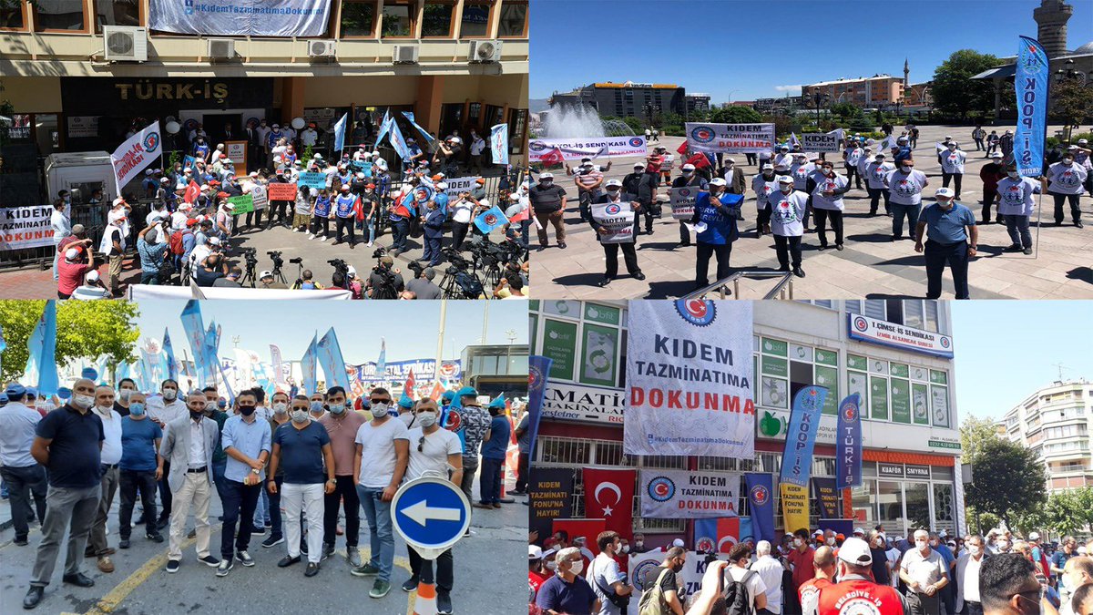VeliSolak's tweet photo. 81 ilde Türk-İş Bölge Temsilcilikleri, İl Temsilcileri, Şube yöneticileri, işyeri sendika temsilcileri ve işçi kardeşlerimizin katılımıyla kitlesel basın açıklaması düzenlendi.

#GelecegimleOynama

#KıdemimeDokunma https://t.co/l377eDDlkN