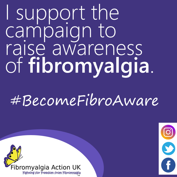 👉 Use the hashtag #BecomeFibroAware to help increase awareness and knowledge of fibromyalgia!