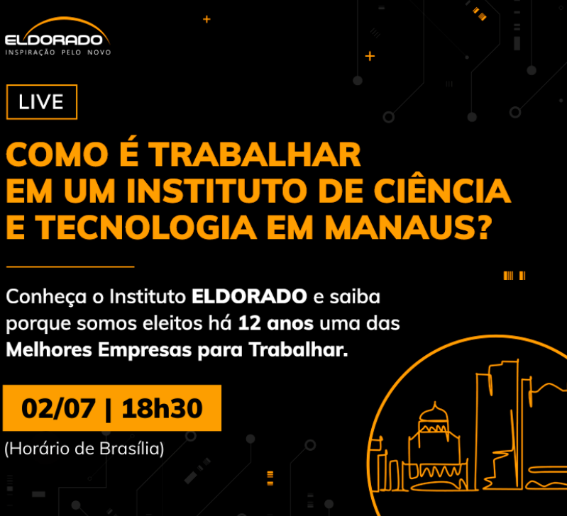 ppgeecufrn's tweet photo. <<Oportunidade>> 
O Instituto ELDORADO @IPEldorado está prospectando talentos para reforçar o seu time em Manaus. 
Link da live: https://t.co/HlfLaQ5FFA https://t.co/YruBEuxbo0