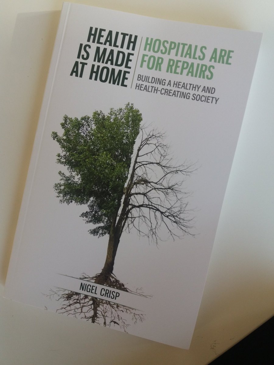 Jeremy_HLIN's tweet photo. Great to listen in to @LordNigelCrisp this morning launch his @SALUS_Global book,
Health is made at Home. Full of crisp info, ideas & insight on building a healthy & health-creating society. More on joining up the #ukhealth & #NHS
dots at #HealthIntel https://t.co/RAuyiZvS1T https://t.co/fDhy6E1246