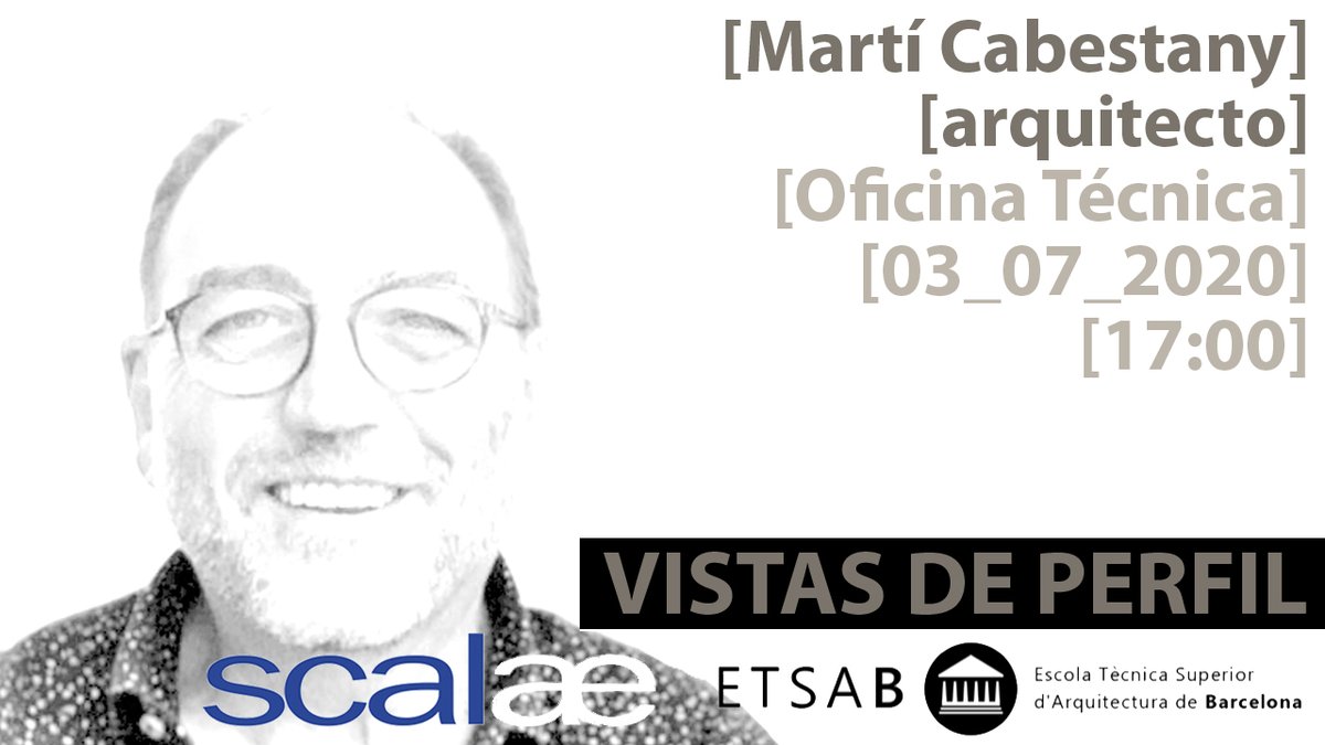 scalae's tweet photo. Martí Cabestany, arquitecto, Oficina Técnica, episodio 5 de la "Generación ETSAB UPC" en la Serie "Vistas de Perfil" de SCALAE https://t.co/piHleTB2p2 #barcelona #scalae #etsabupc #etsab #arquitectos #la_upc #alumnietsab #vistasdeperfil #etsabarcelona #oficinatecnica #estructuras https://t.co/L3xWUu651i