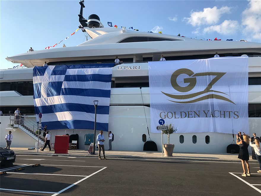 A fine example of Greek shipbuilding and design, 95m O'PARI has been handed over to her Owners as part of a delivery ceremony at Golden Yachts' facilities in Athens. bit.ly/3eNI2vS
