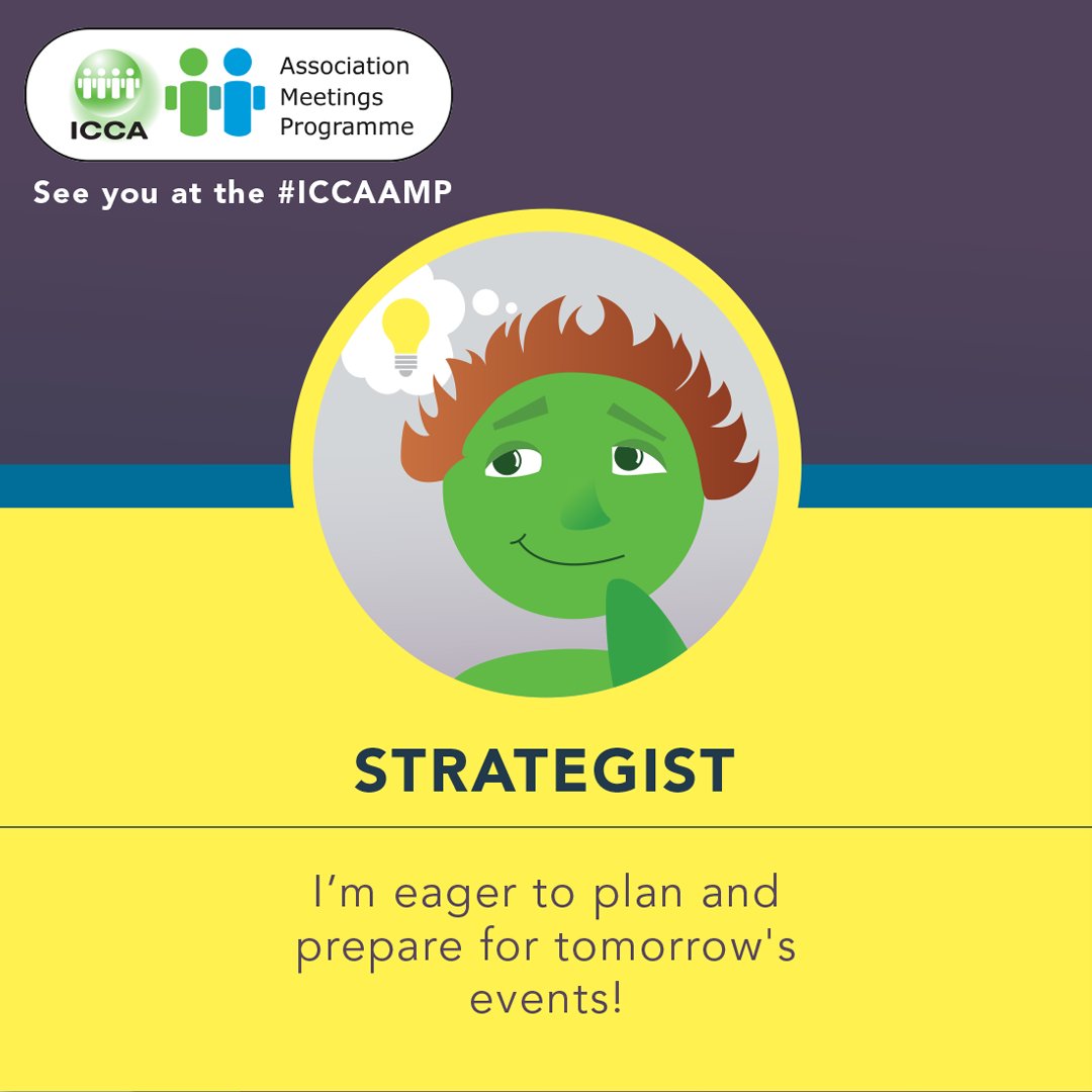 I love the #ICCAWorld AMP personas. See you all in 45 minutes!