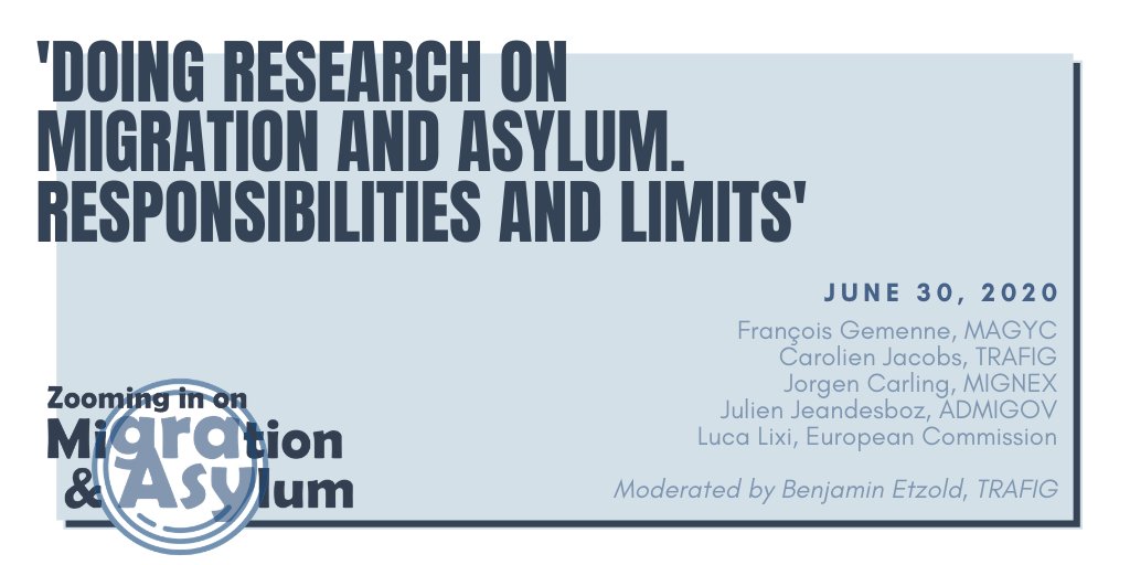 📢 Reminder 📢

Webinar #1: Doing research on migration and asylum. Responsibilities and limits 🔍

Tomorrow, 30 June, 13:00 – 14:30 CET

Find out more: trafig.eu/events/zooming…

Register here: us02web.zoom.us/webinar/regist…