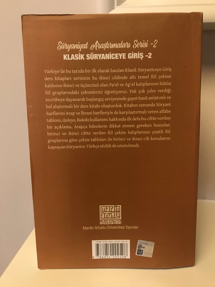 Çok çok şükür 🤲 Klasik #Süryanice ye Giriş 2 kitabına artık erişilebilir. Emeği geçen herkese başta <a href="/MAUYayinlari/">Mardin Artuklu Üniversitesi Yayınları</a> ndaki arkadaşlara, eski rektörüm <a href="/AHMETAGIRAKCA/">AHMET AGIRAKCA</a> yeni rektörüm <a href="/ibrahimozcosar/">ibrahim özcoşar</a> üni gen sek @mustafaozzttrrk doç dr Mehmet Alıcı ve doç dr <a href="/DuyguZafer/">Zafer Duygu</a> sonsuz teşekkür