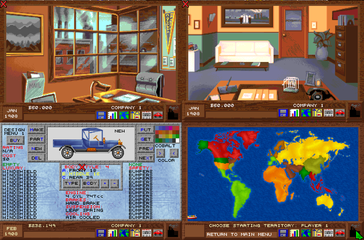 rexthedogge's tweet photo. I played allot of Detroit, a Car Building Management game, manage your car empire, creating new models and try selling them around the world while competing against rival manufacturers

#amiga1200 #amiga500 #commodore #amigaretweets #retrogaming #retrogamer #retrogames #amiga https://t.co/klsZNuJzrm