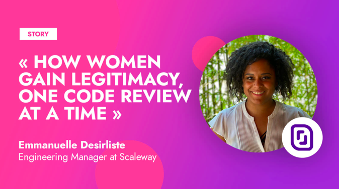 ylechelle's tweet photo. « How Women Gain Legitimacy, One Code Review at a Time »

A great read on creating opportunities - and seizing them
by @webydea Engineering Manager at @Scaleway  

https://t.co/e1y64XM6R8

#WomenIntech @50inTech #50InTech https://t.co/Q8Ix6wDcAN