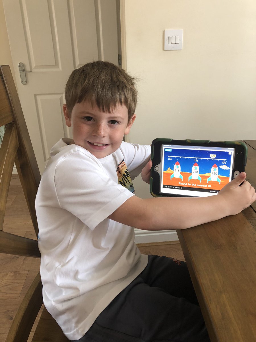 KimberleyJenk13's tweet photo. @BGrovePrimary Harry enjoying his maths work today, rounding up to the nearest 10 #rocketrounding #BGP2 https://t.co/HyPVXwSd5S