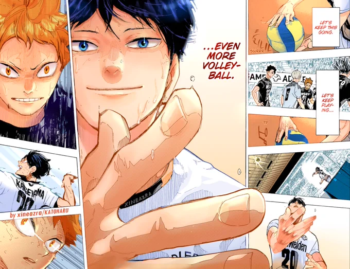 Haikyuu 399
"Incarnation"

"Let's keep this going, let's keep playing even more volleyball."

#haikyuu 