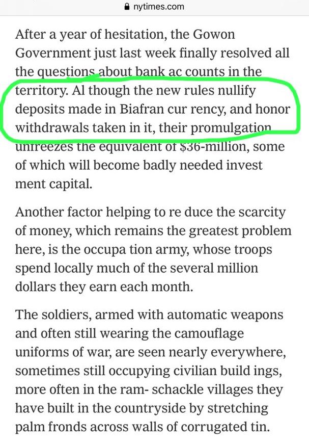 Found this  @nytimes article from January 1971, a year after the war ended. Does anyone know what the highlighted bit means?