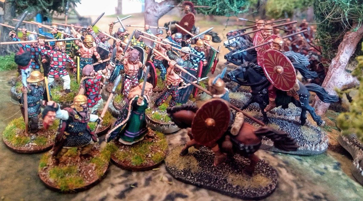 As Dubius Caracta's horsemen begin to sweep the woods, the Britons reveal themselves!Queen Viputera herself leads the charge.