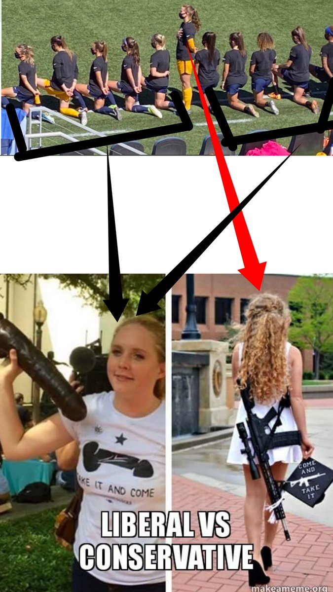 DontKneele's tweet photo. Which way is yours?
Are you a #cucked, weak, #selfloading, kneeling, unpatriotic loosing #libtard OR are you a #proud, strong, self-confident, patriotic #conservative, who would rather die standing than bending the knee?
It's YOUR choice!!! https://t.co/7mUCse5LNl