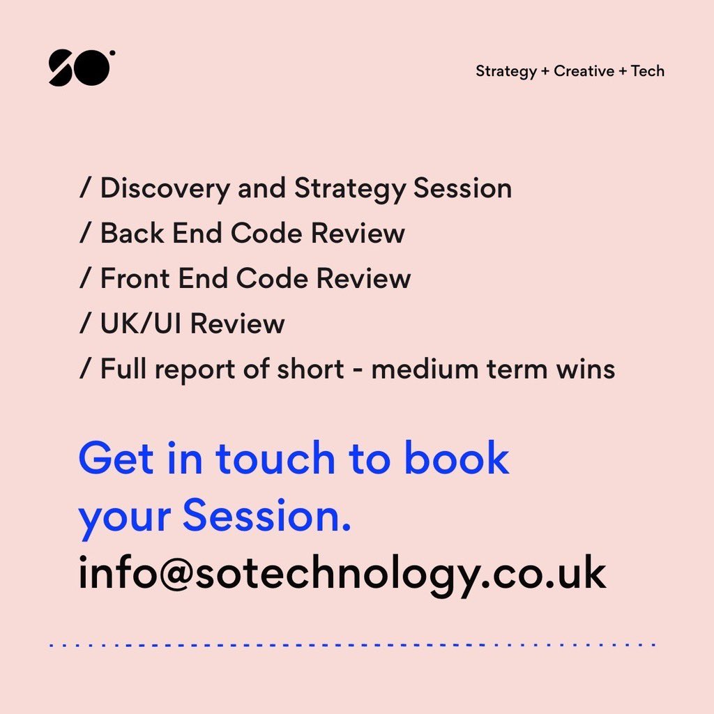 SOtechnology's tweet image. Worried that your digital platform might not be up to scratch? Experiencing speed or performance issues? Try our fill discovery and tech audit packages to fully kick start your #DigitalTransformation